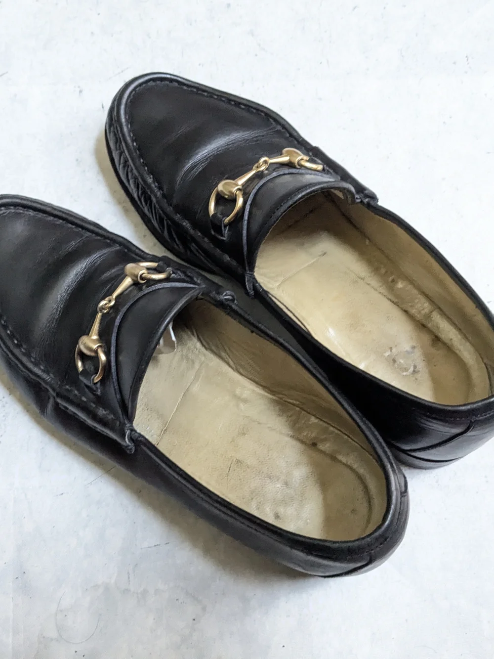 Gucci Black Leather Horsebit Loafers - Classic Men’s Dress Shoes 9.5 D Slip Ons